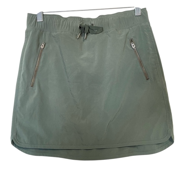 Athleta Olive Green Outdoor Sport Golf Skirt‎ Shorts Skort Size XS Summer Travel - Picture 2 of 10